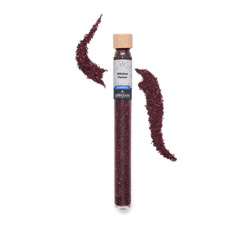 Hibiskus Topping im Reagenzglas